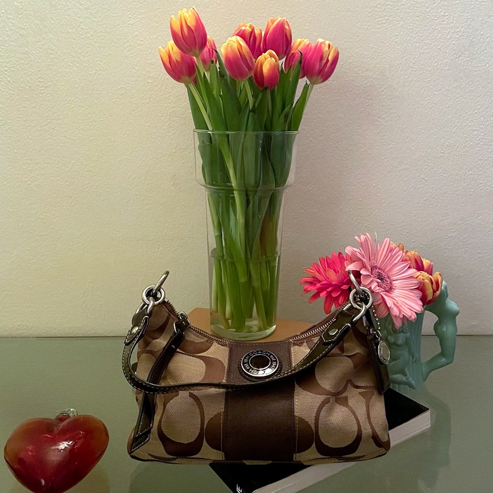 Coach 1941 Signature Canvas Handbag in Brown/Khaki